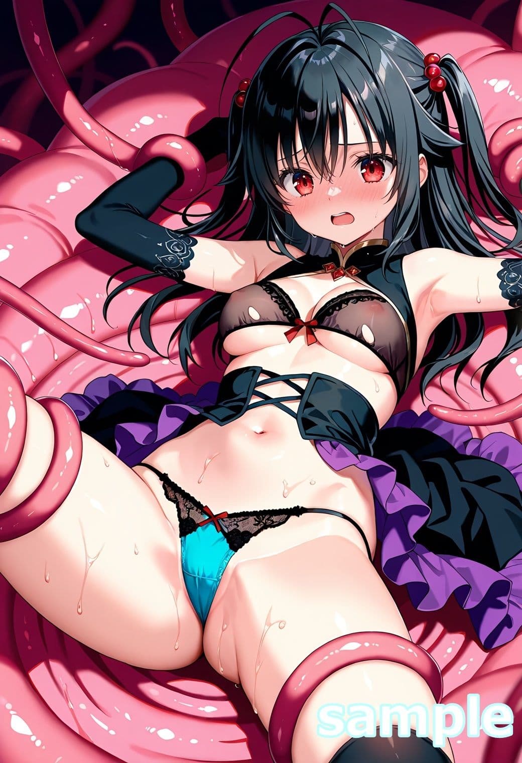 触手でピンチ！ 〜魔法使いの少女に這い寄るぬるぬる〜 サンプル8