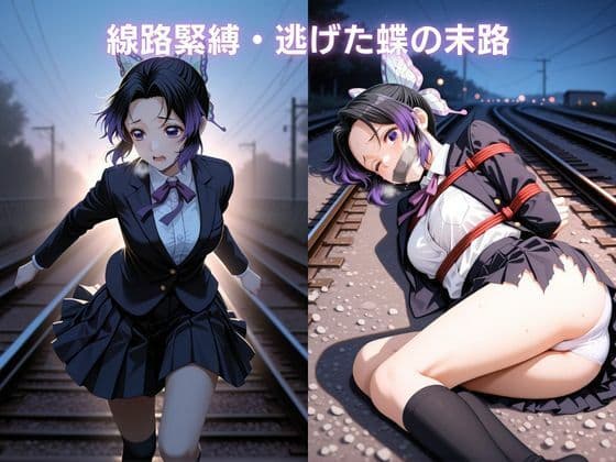 寝入る標的 〜鉄路に堕ちる紫の蝶〜 胡蝶し〇ぶ 鬼滅〇刃 サンプル7