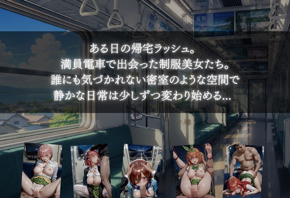 電車痴●女子 秘密サークルで制服美女を生ハメ中出し 通学中に 孕ませ サンプル1