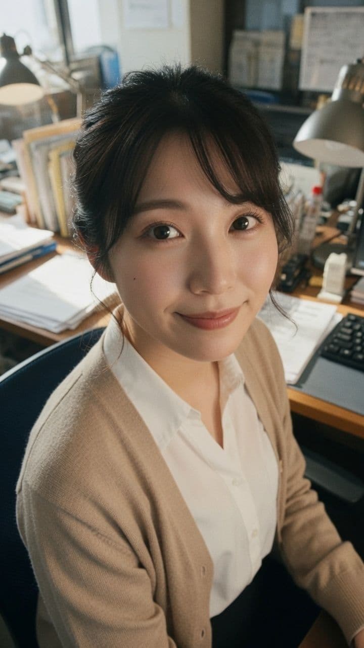 【AI生成】AI写真集 Vol.4 渡辺 聡美 インターン/大学生（24）「インターンと過ごす、禁断の時間」 サンプル3