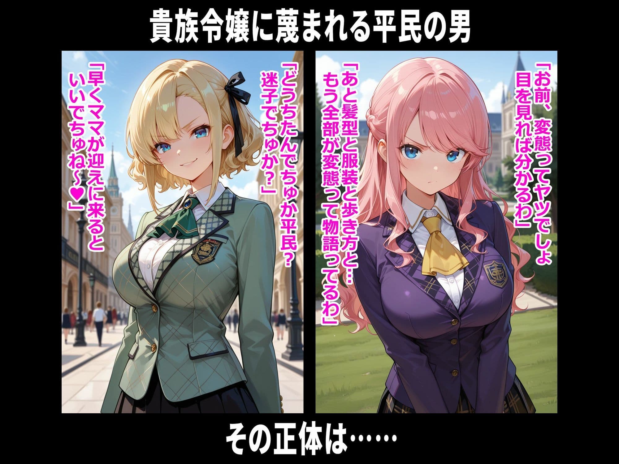 巨乳お嬢様レ〇プ事件被害者録2 即出し2コマ サンプル1