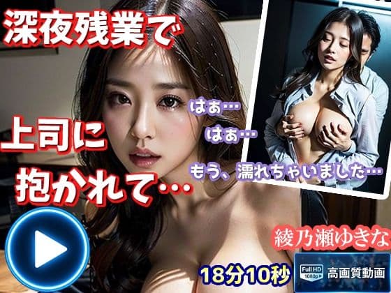 綾乃瀬ゆきな 深夜残業【本編】〜清楚系美人OLが残業中に〜