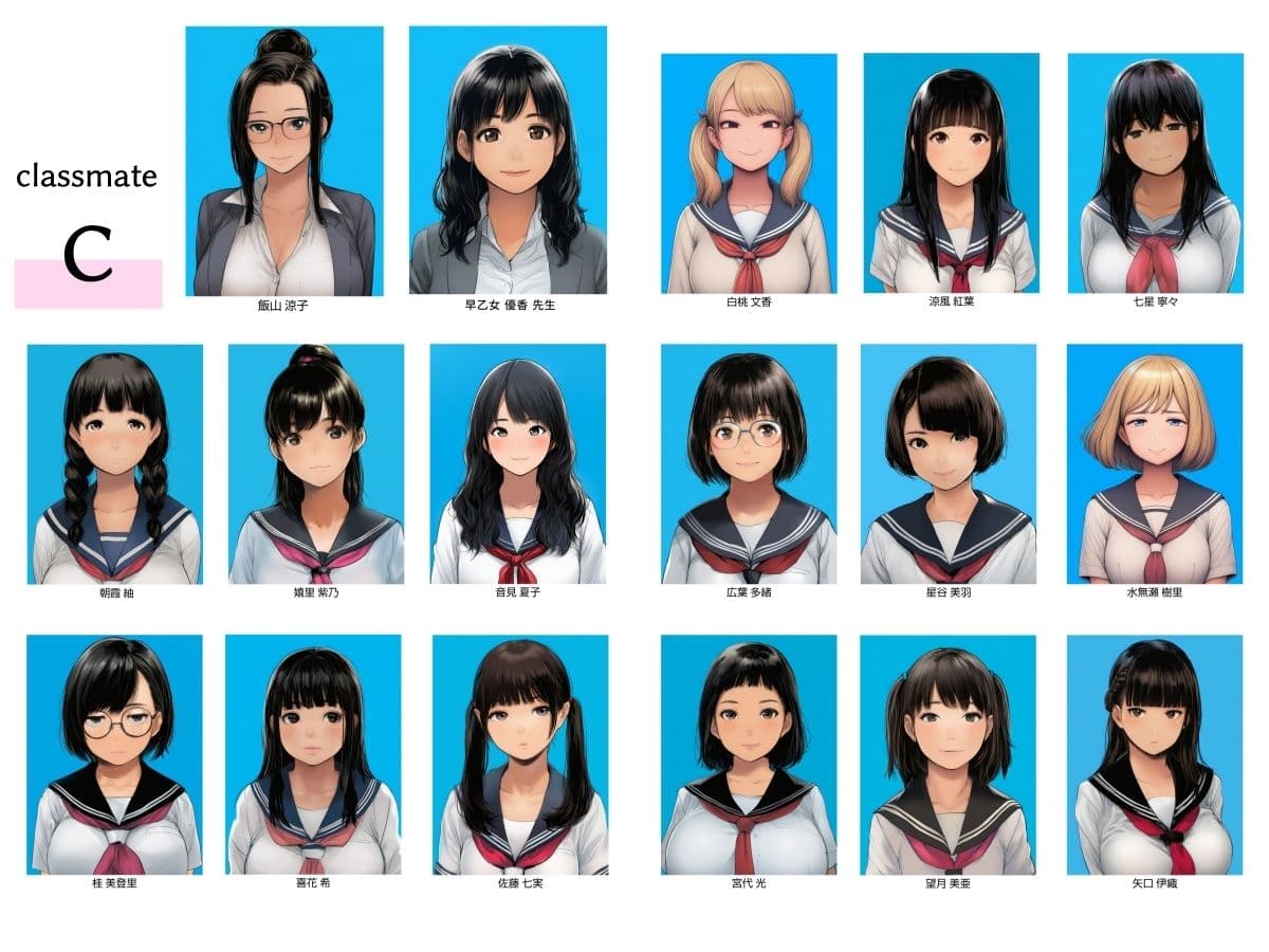 栄愛女学院 メモリーズ/（裏）メモリーズ C組 サンプル1