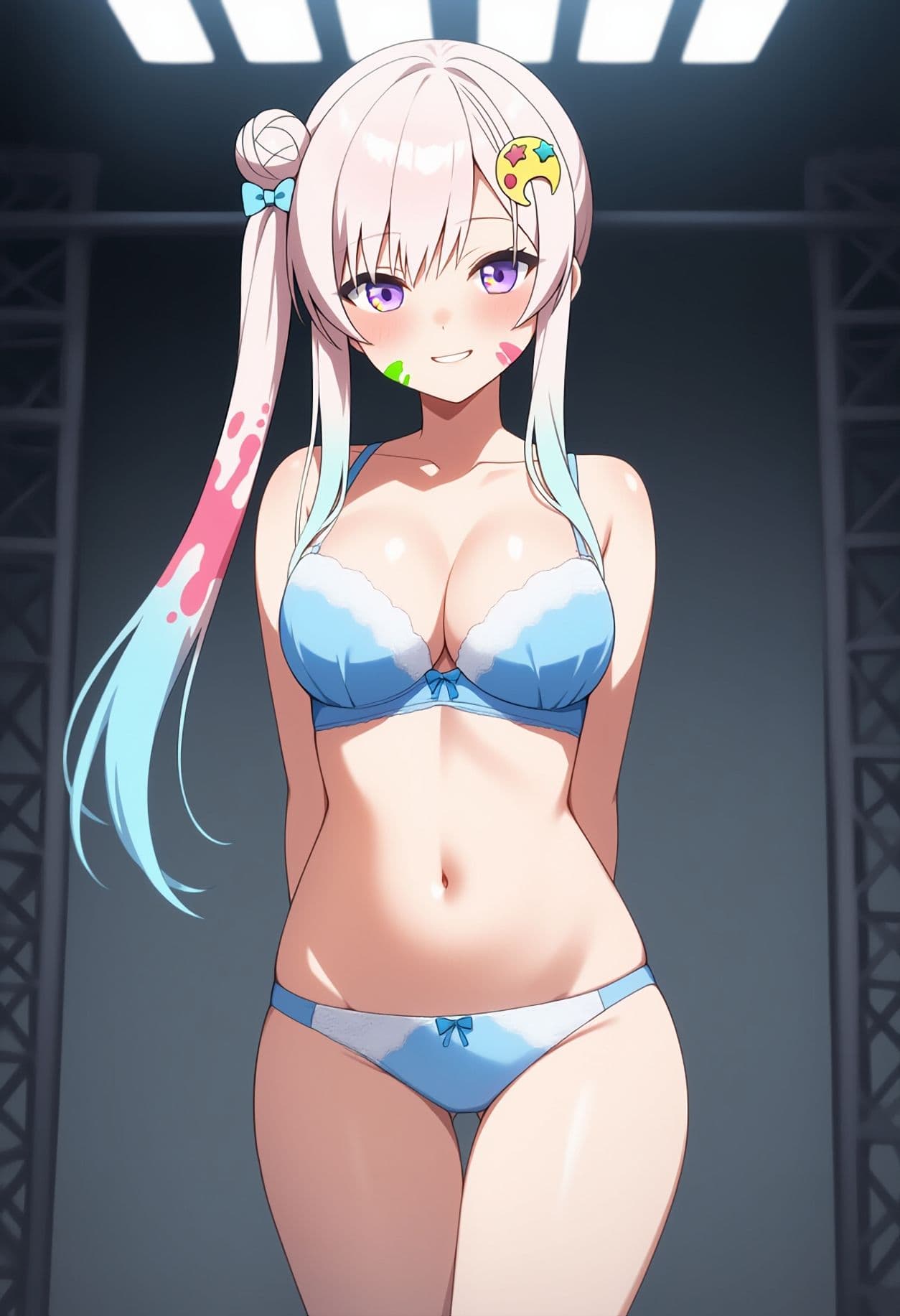 【買い切り版】バーチャル衣装故障で羞恥イオフィ（English translation included） サンプル7