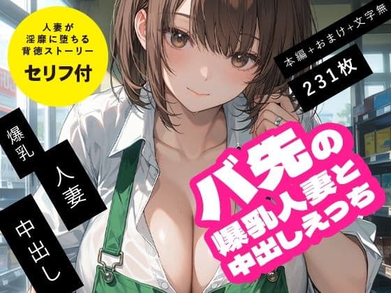 バ先の爆乳人妻と中出しえっち