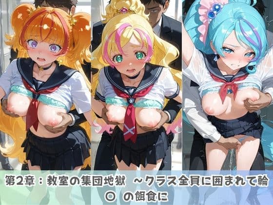 学園生活で複数男子に公開中出しされ続けた記録 〜襲い掛かる男子の汁軍団〜 プ〇キュア2 サンプル3