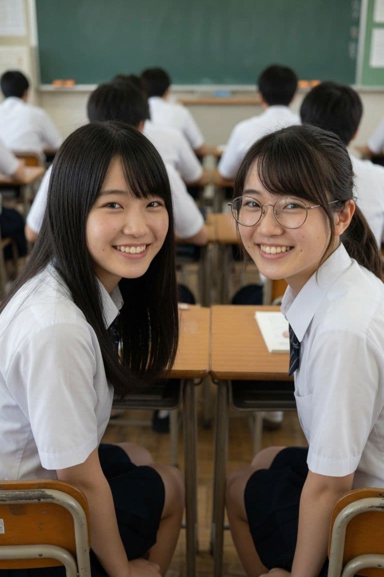【実写】孕ませ教室 - 僕が孕ませるクラスメイトの二人【一部セリフつき】 サンプル2