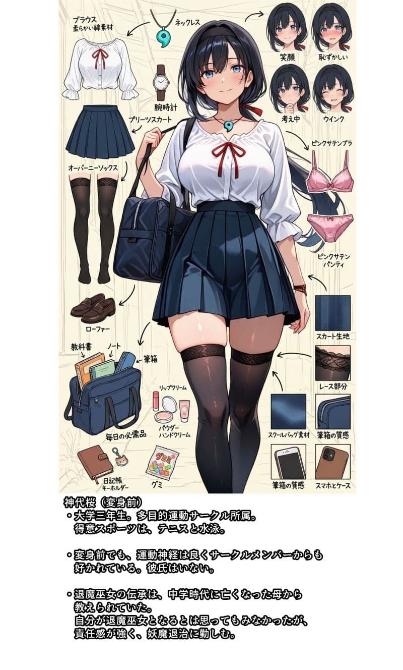 退魔巫女サクラ -催淫粘液の罠 快楽に散るヒロイン- サンプル1