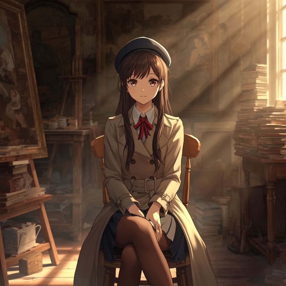 【AIイラスト集】NOSTALGIA III - 追憶のネガフィルムと夕暮れの遊園地 - サンプル2