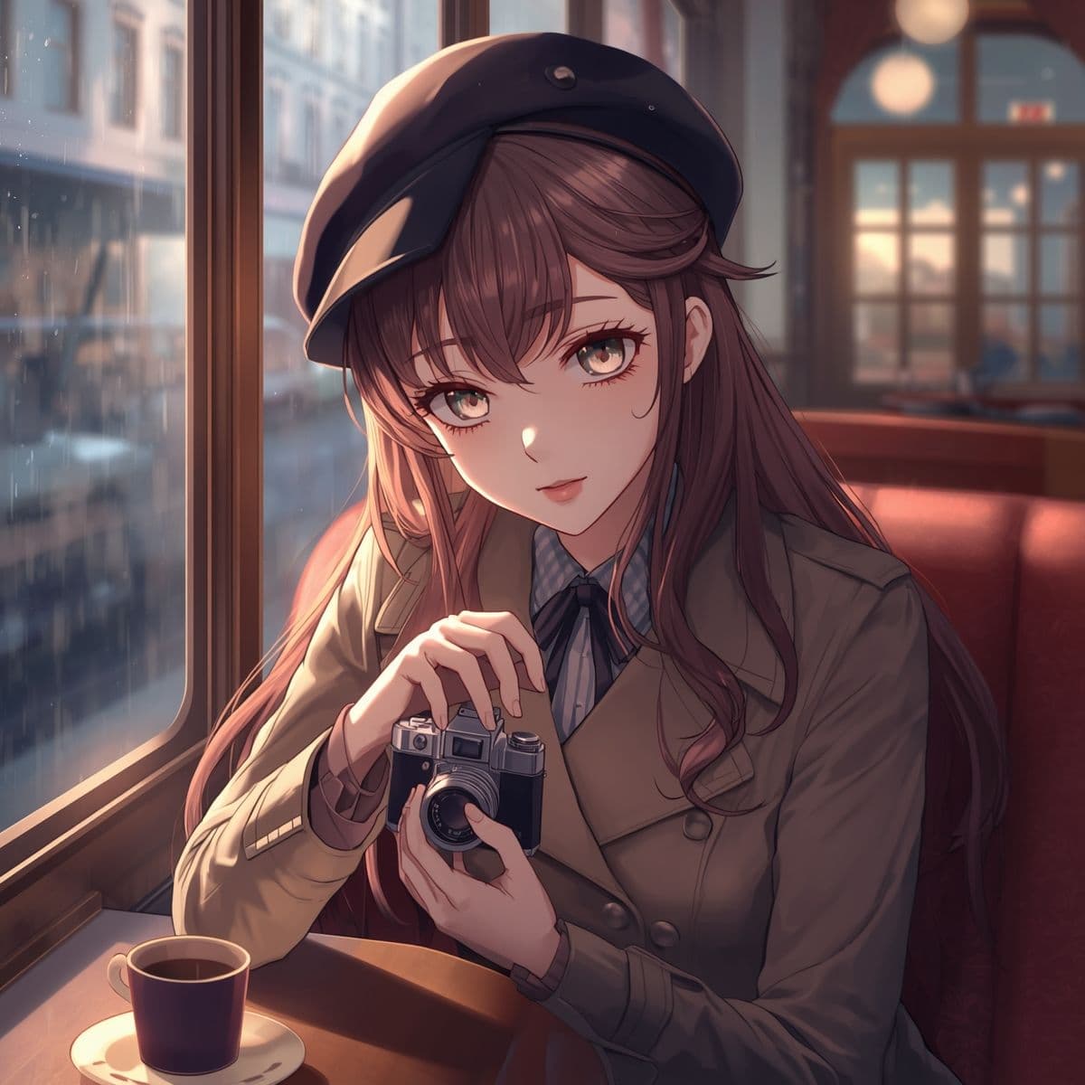 【AIイラスト集】NOSTALGIA III - 追憶のネガフィルムと夕暮れの遊園地 - サンプル6