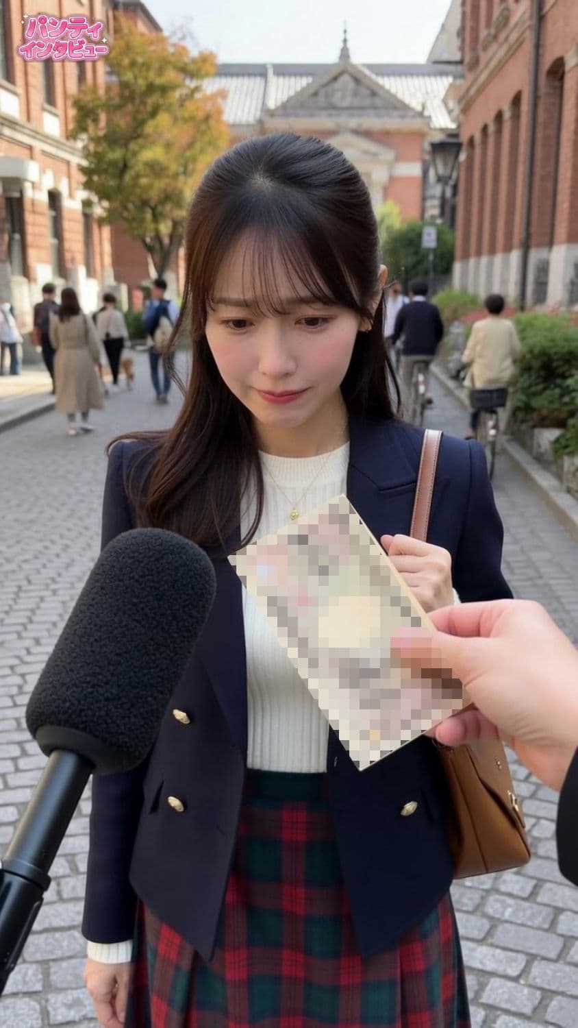 Panty Interview 〜キャンパスに潜む20人の女子大生、秘められた下着事情〜【圧倒的リアル・AI実写】 サンプル5