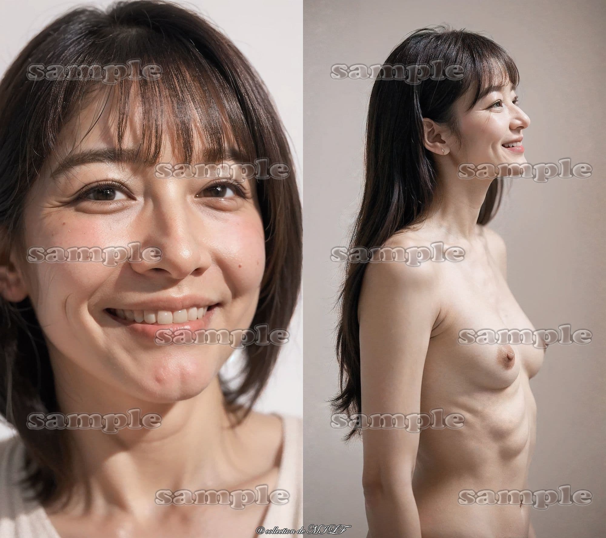 【AIグラビア】熟女の素顔と着衣姿 サンプル2