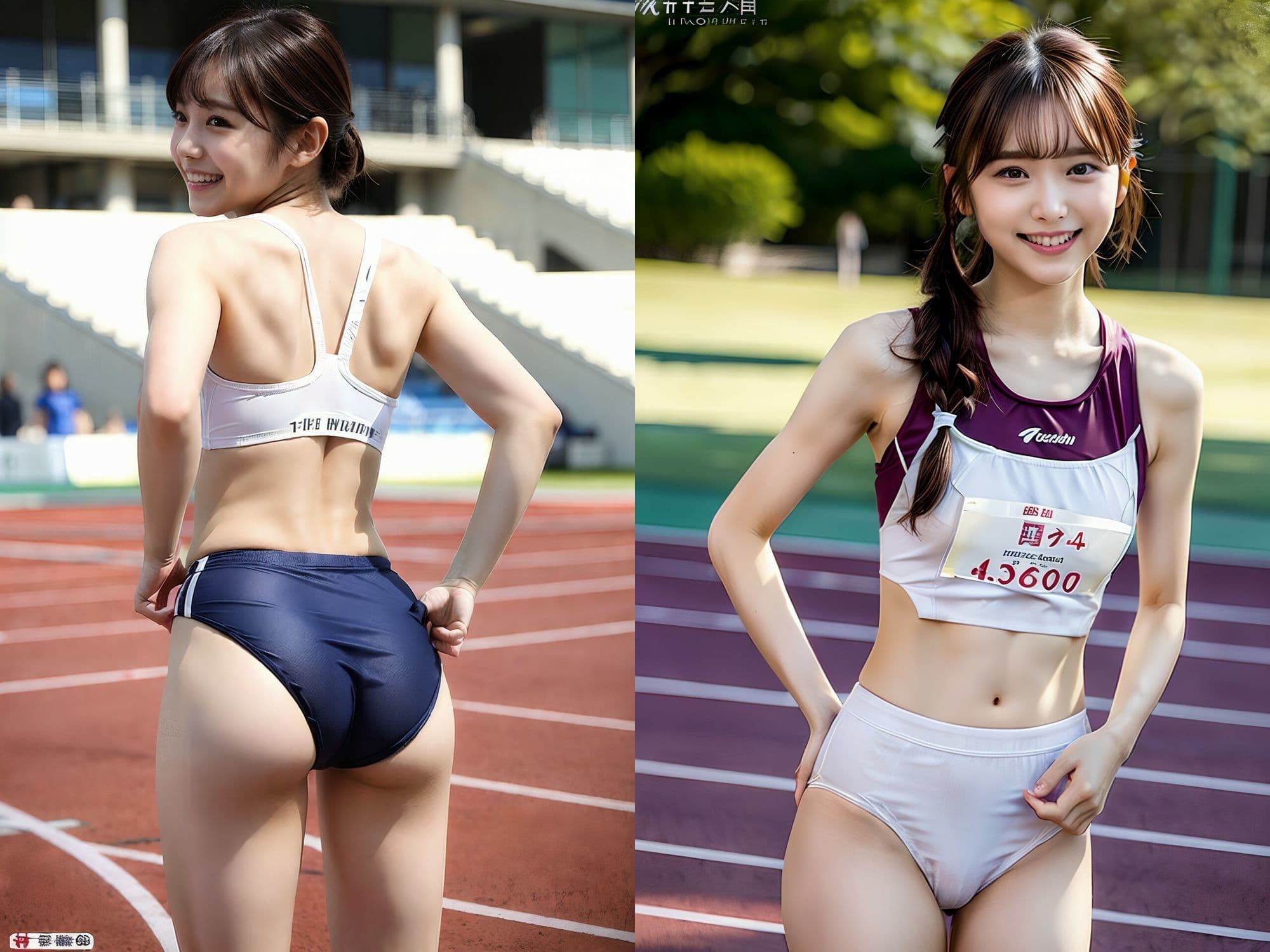 【動画2本セット】アスリート陸上女子総集編 サンプル4