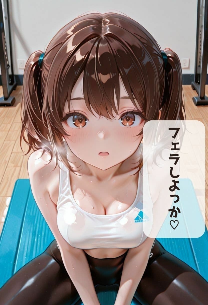 筋トレ中に彼女と…（はーと） サンプル1