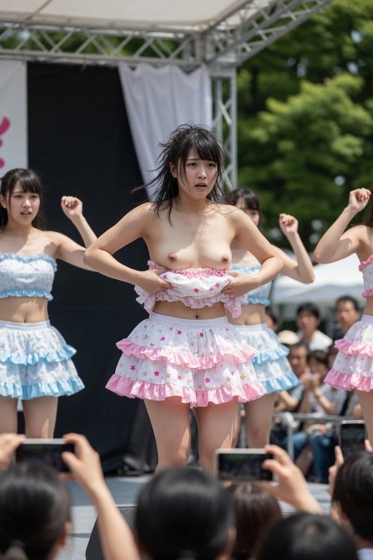 ダンス中におっぱいポロリ ハプニング画像集 サンプル3