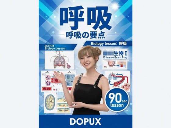 【▲20】一ノ瀬廻里 大学に進学し強豪予備校『DOPUX（ドピュックス』で生物I，IIを教える名物講師に！（Vol.020:呼吸）