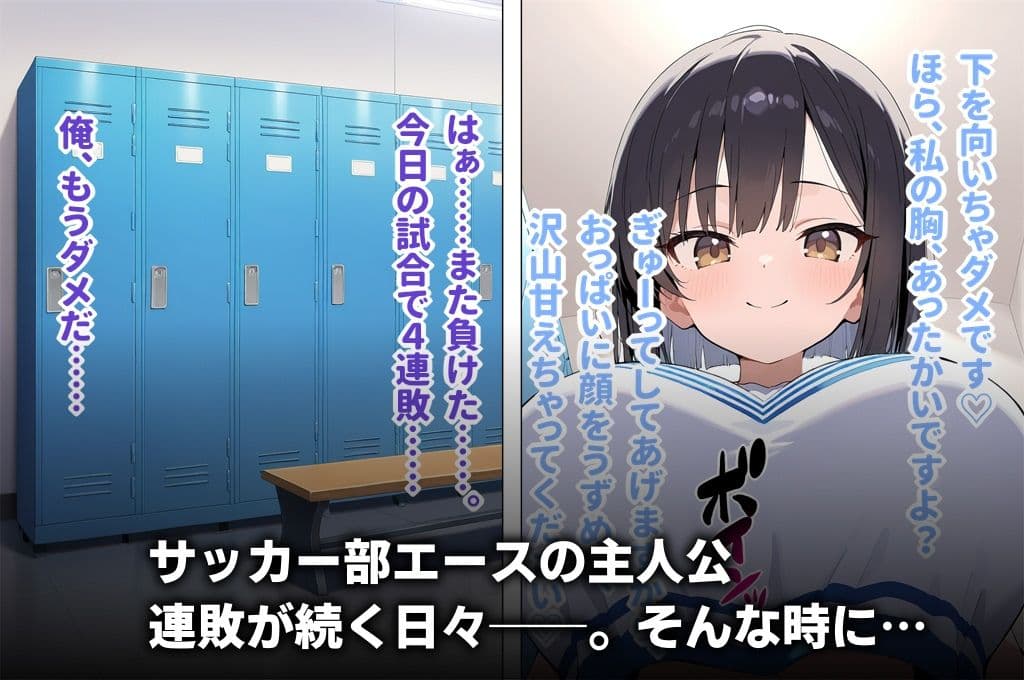 チア部の爆乳後輩に禁欲生活を強いられる日々から試合に勝ってご褒美中出しえっちさせてもらう話 サンプル1