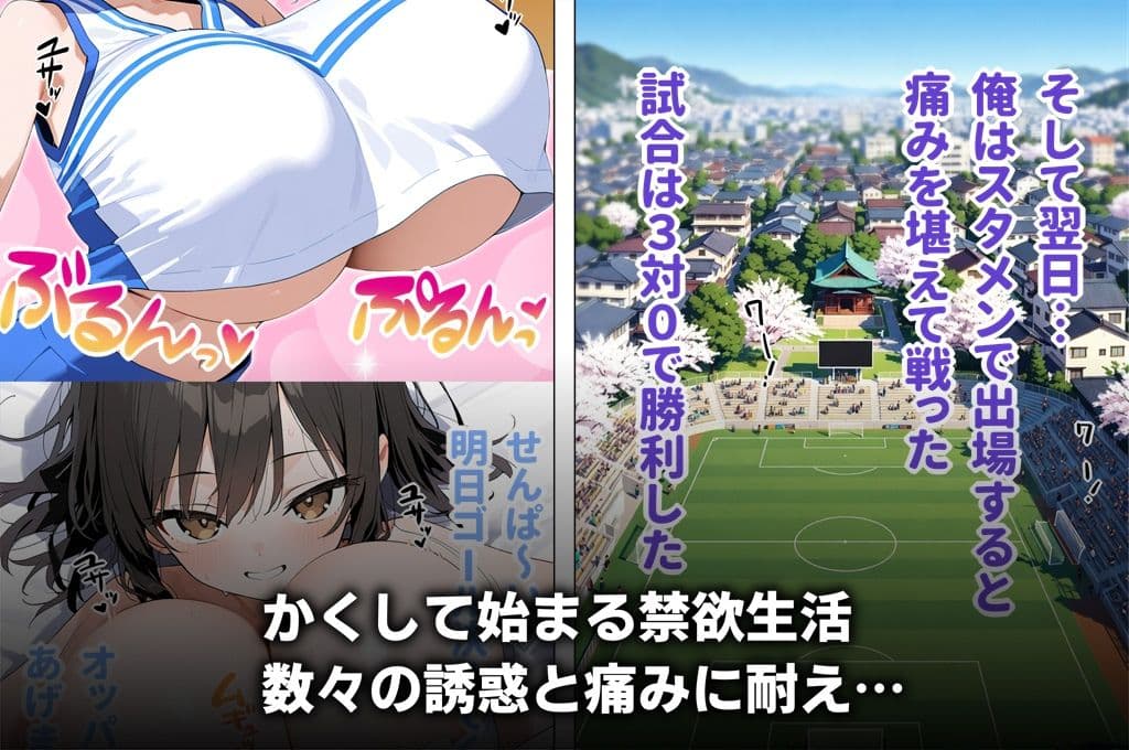 チア部の爆乳後輩に禁欲生活を強いられる日々から試合に勝ってご褒美中出しえっちさせてもらう話 サンプル4