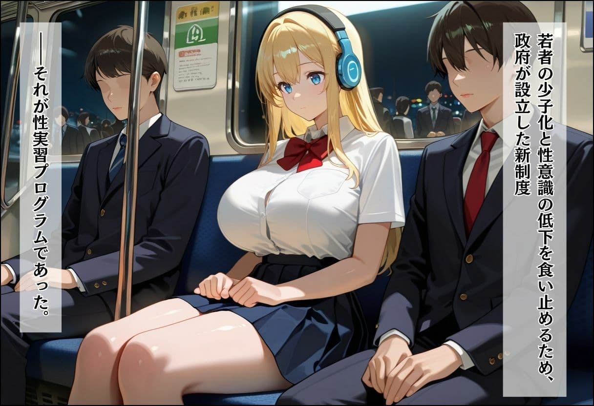 性実習プログラムーセックスが義務教育になった話〜〜清楚先輩とツンデレ同級生編〜 サンプル1