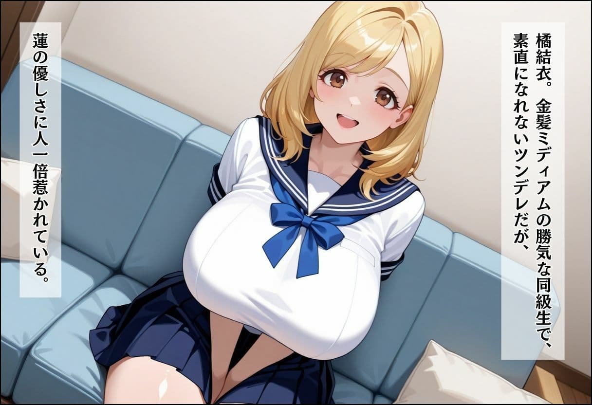 性実習プログラムーセックスが義務教育になった話〜〜清楚先輩とツンデレ同級生編〜 サンプル4
