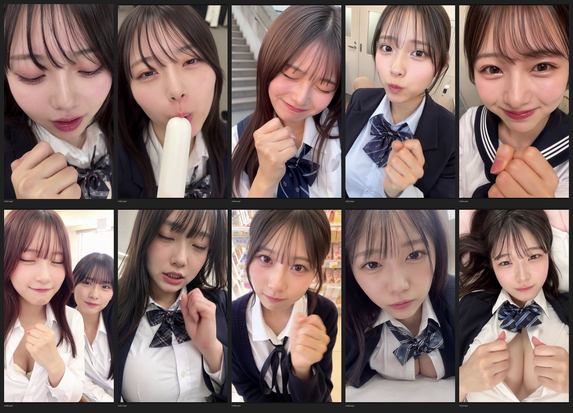 ［30秒］ 何といってもどうしても可愛いJ○にシコられたい！2  疑似手コキ・疑似フェラなど  各動画30秒以上. サンプル1
