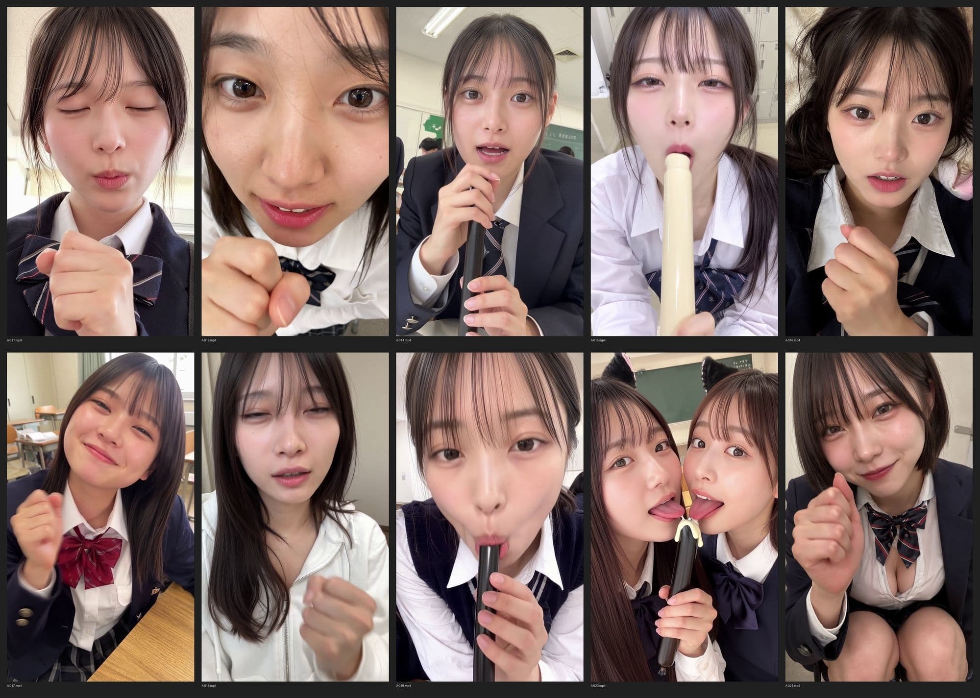 ［30秒］ 何といってもどうしても可愛いJ○にシコられたい！2  疑似手コキ・疑似フェラなど  各動画30秒以上. サンプル2