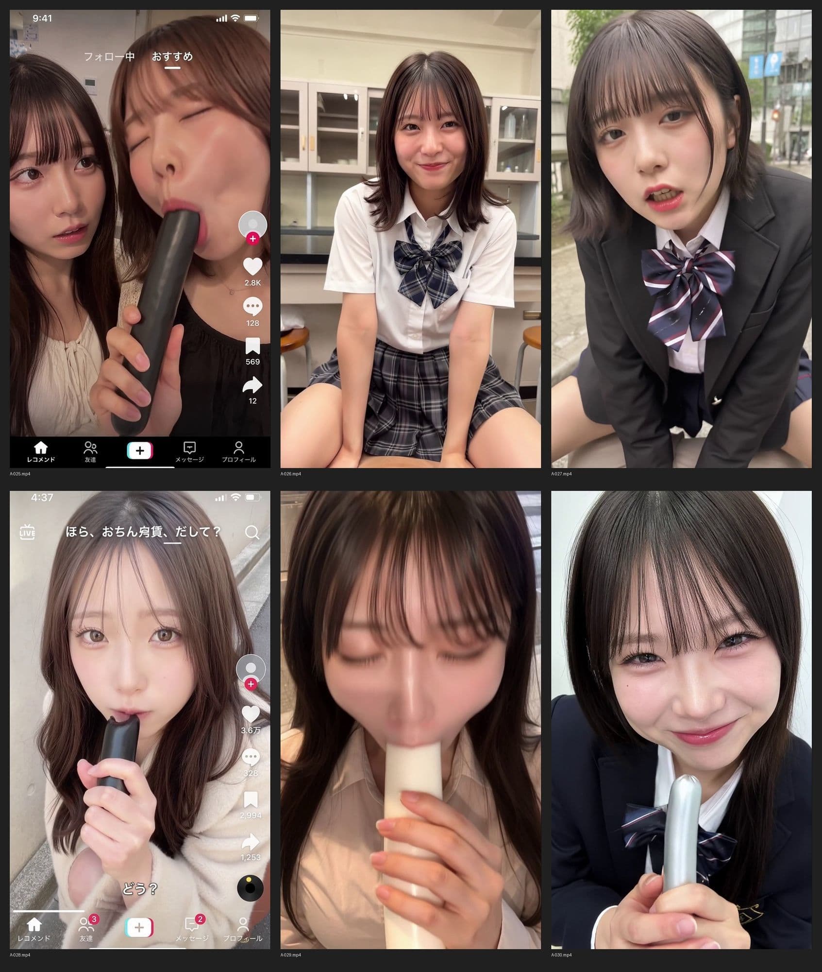 ［30秒］ 何といってもどうしても可愛いJ○にシコられたい！2  疑似手コキ・疑似フェラなど  各動画30秒以上. サンプル9
