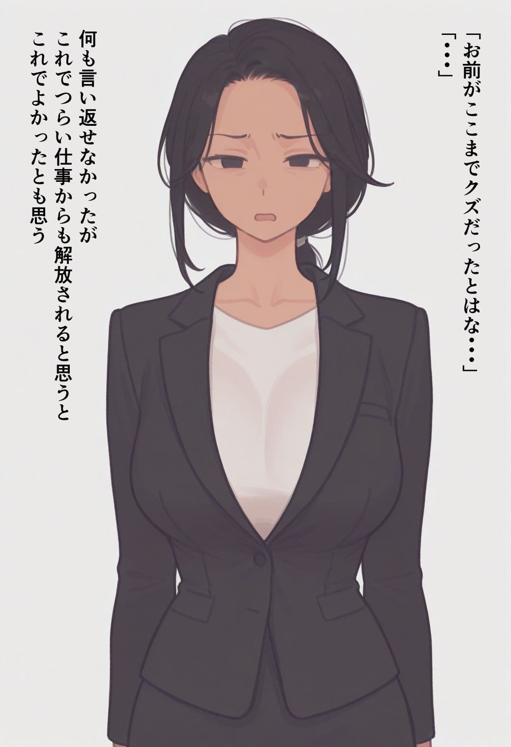 上司にいやな顔されながらヌイてもらう話 サンプル1