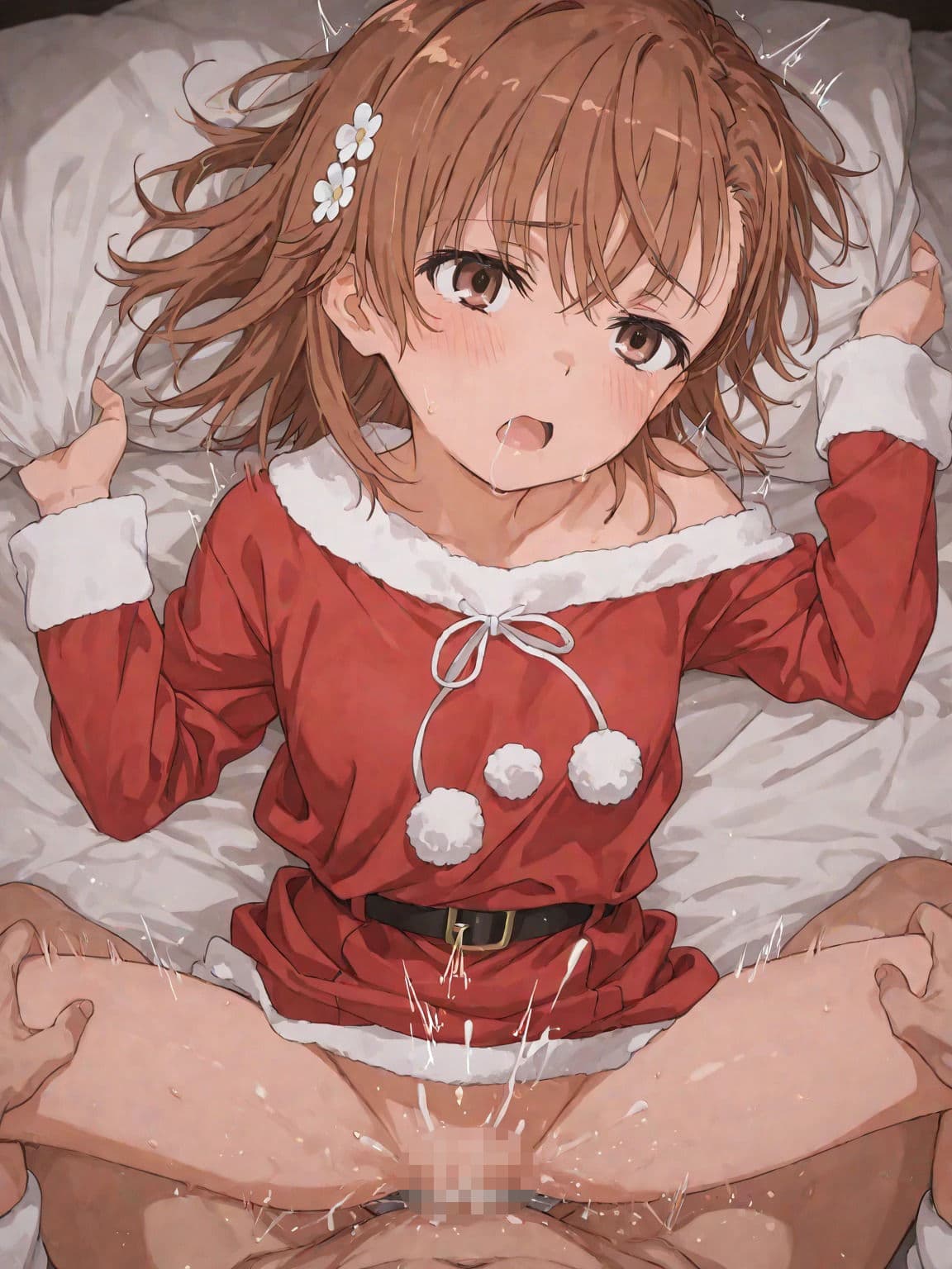 半ズボンのお姉ちゃん■メイド・サンタ服 サンプル8