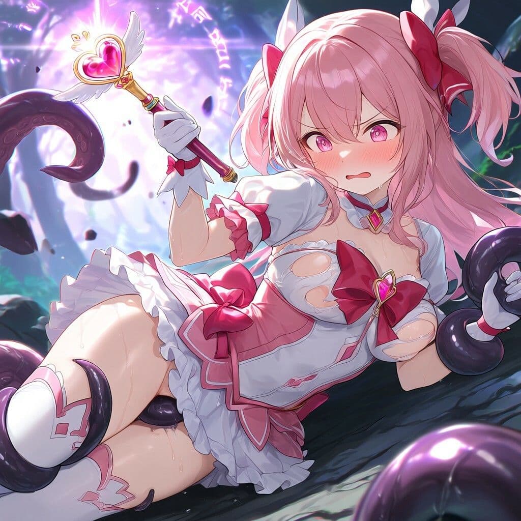 触手敗北〜ソイツには誰も抗えない・魔法少女完全メス堕ちまで〜 サンプル1