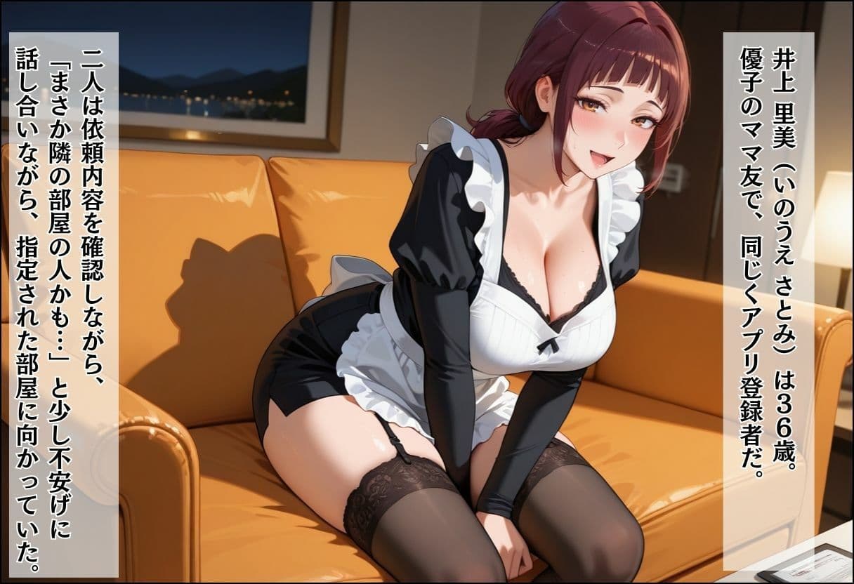 家事代行アプリで人妻をコスプレ奉仕させる話 〜隣人妻メイド奉仕編〜 サンプル3