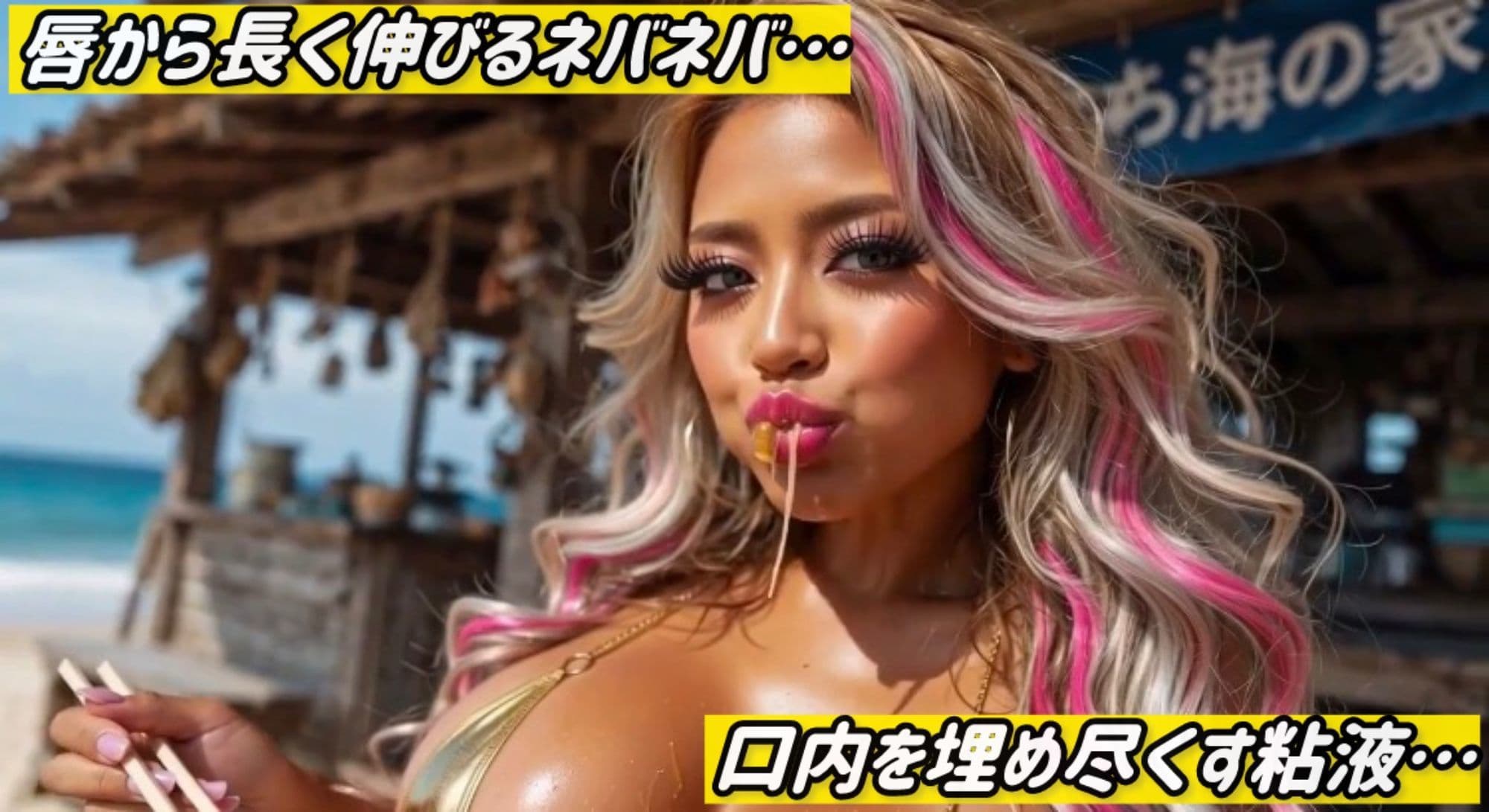 ギャルだらけの納豆早食い大会〜ネバネバ糸引き口元鑑賞&シャワー室盗撮おまけ付き〜 サンプル2