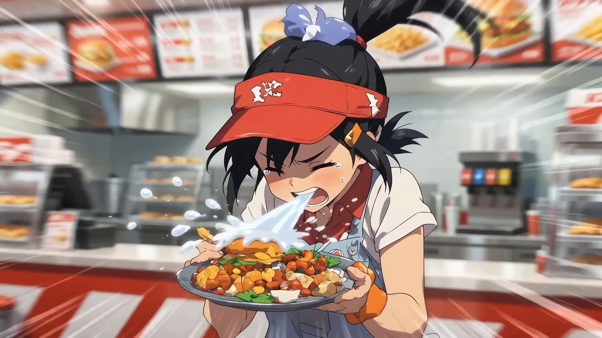 禁断の味？ 食べるくしゃみアニメーション！/ A Forbidden Taste？ An ‘Eating a Sneeze’ Animation！ サンプル3