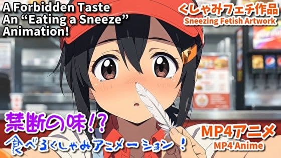 禁断の味？ 食べるくしゃみアニメーション！/ A Forbidden Taste？ An ‘Eating a Sneeze’ Animation！