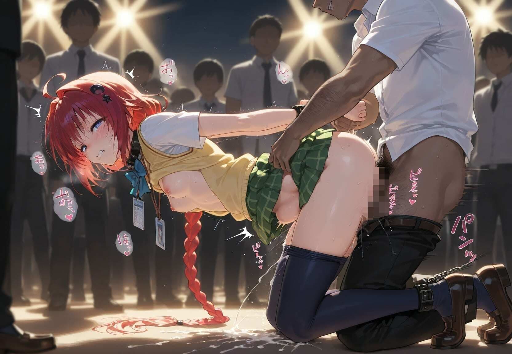 清楚JK彼女が文化祭で「全員の精液受けます」って公衆便器化www T〇LOVEる サンプル4