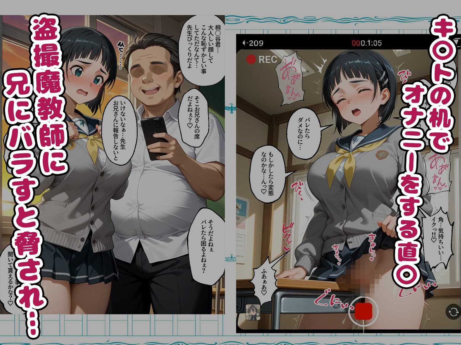 寝取られ性指導〜痴態盗撮？完全服従〜1話【S〇O】 サンプル4