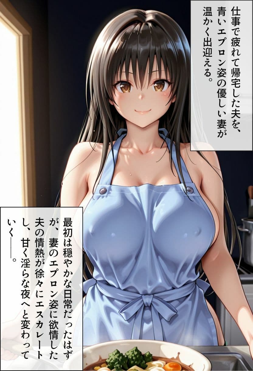 帰宅したら妻が    エプロン1枚でした サンプル1