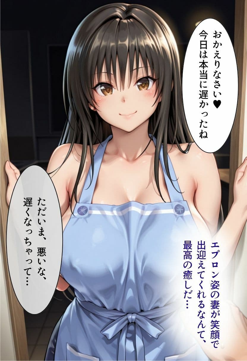 帰宅したら妻が    エプロン1枚でした サンプル2