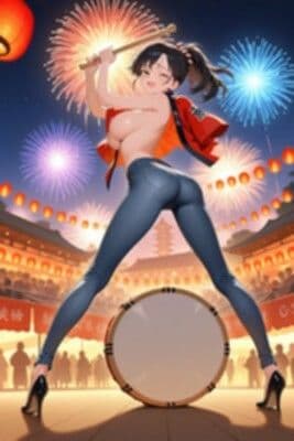 ★SEX有★【裸ジーンズ女子14】裸ジーンズ女子と夏祭り サンプル6