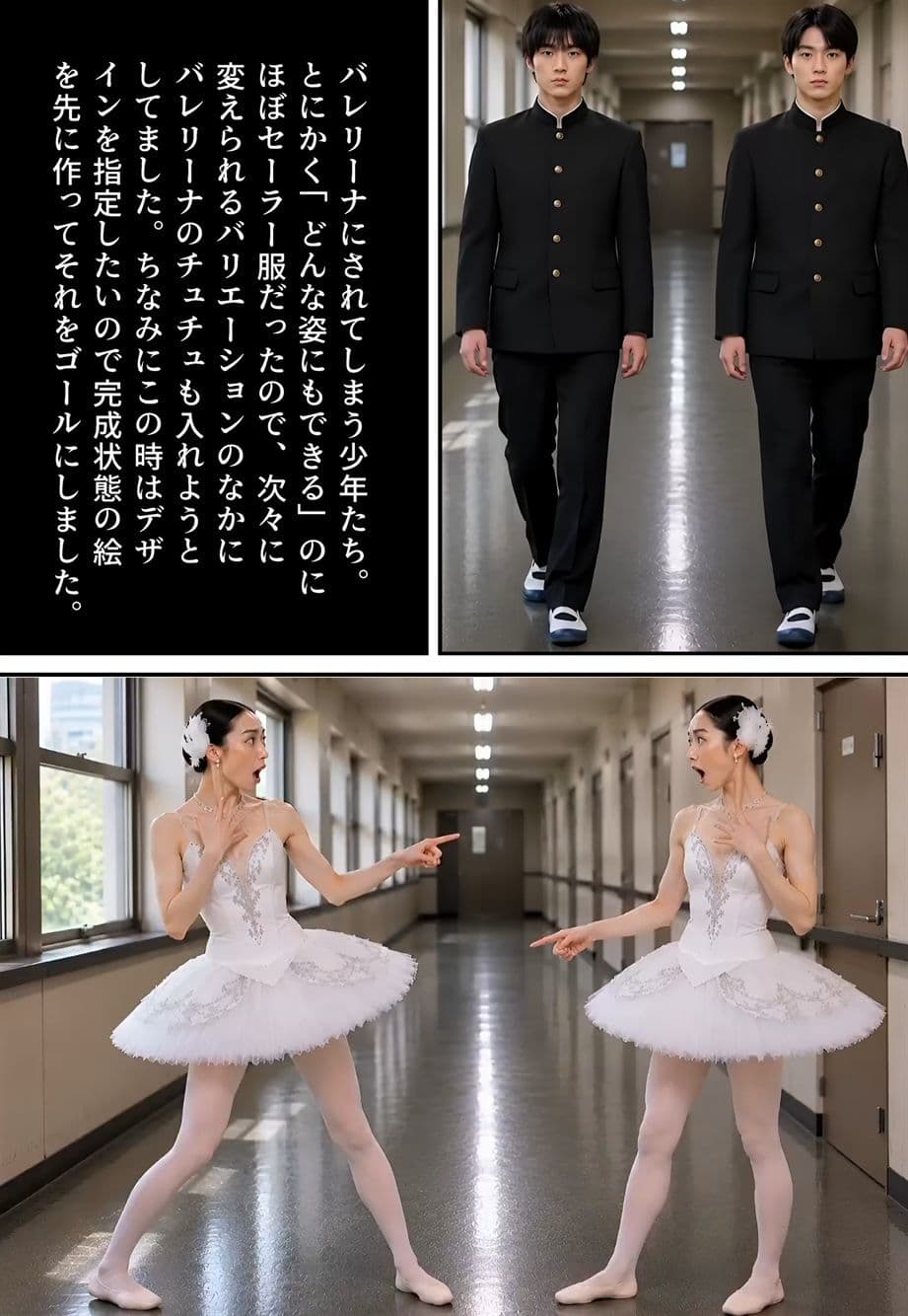 【画集】「性転換学園  触るだけで性別逆転！？」制作秘話 サンプル4