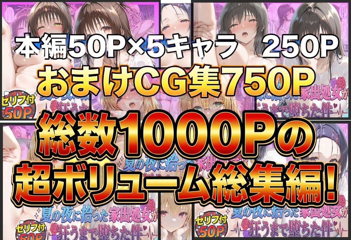 夏の夜に拾った家出処女が狂うまで堕ちた件  To L〇veる総集編 サンプル1