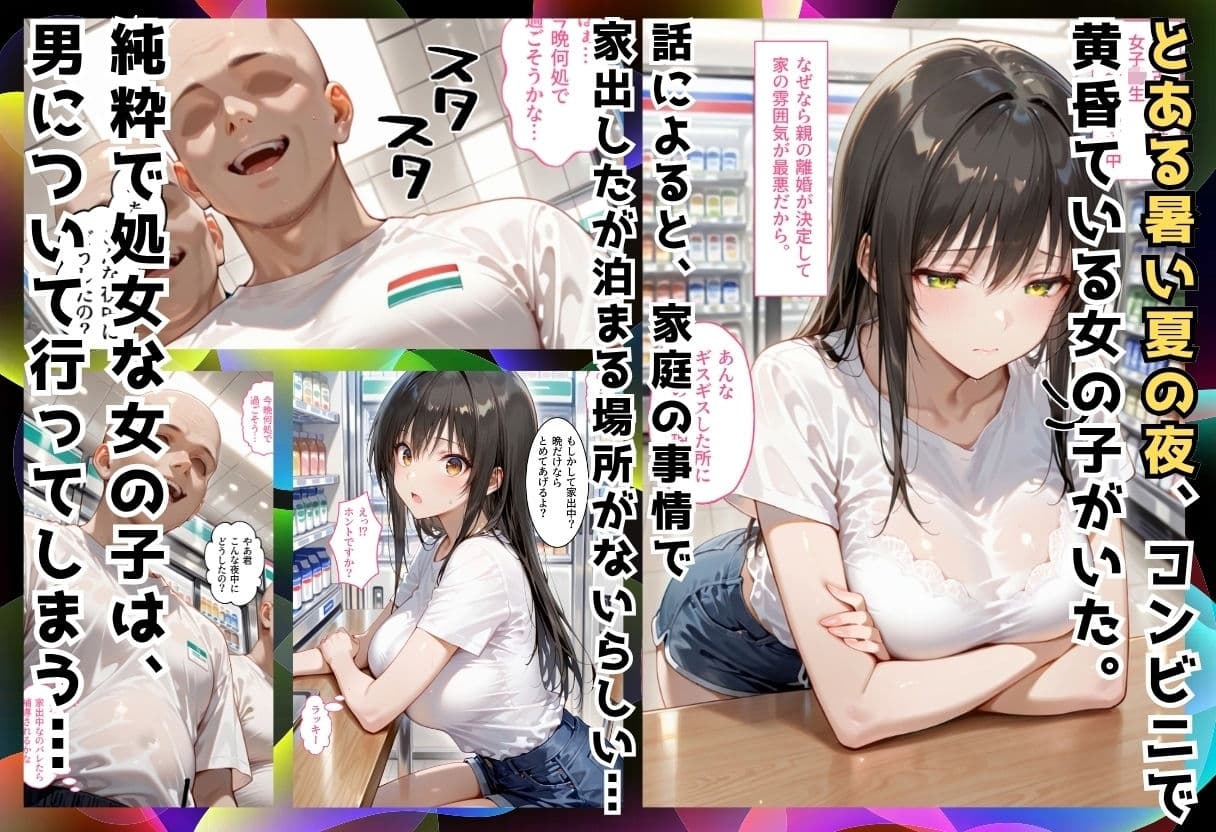 夏の夜に拾った家出処女が狂うまで堕ちた件  To L〇veる総集編 サンプル2