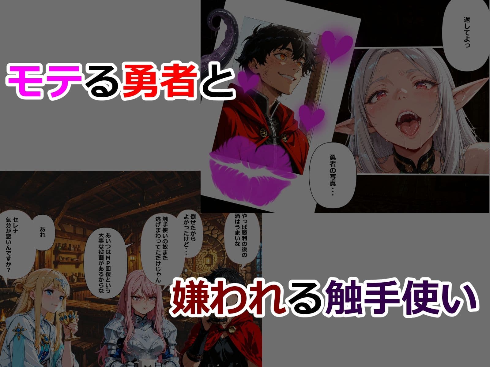 最強勇者の俺が最弱触手使いにパーティ全員寝取られる サンプル2