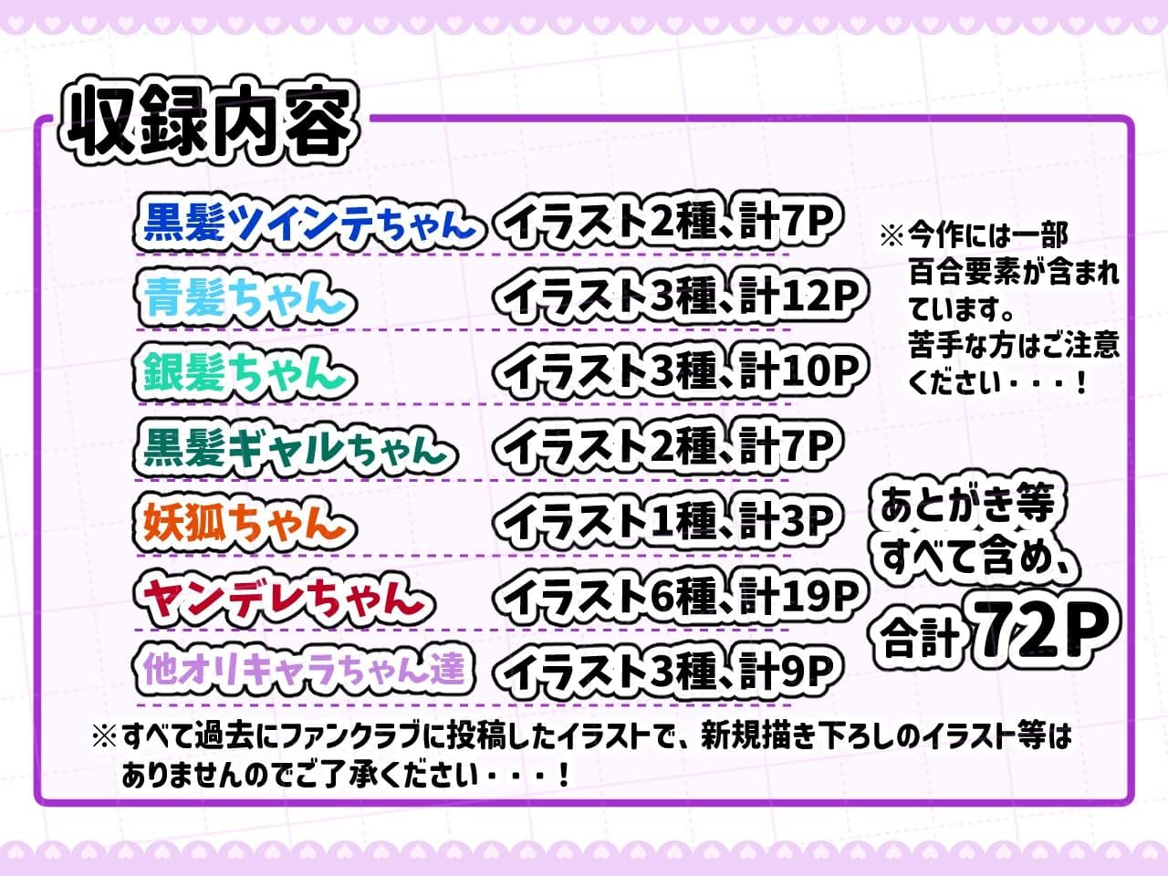 ファンクラブイラストのまとめ本vol.3 サンプル2