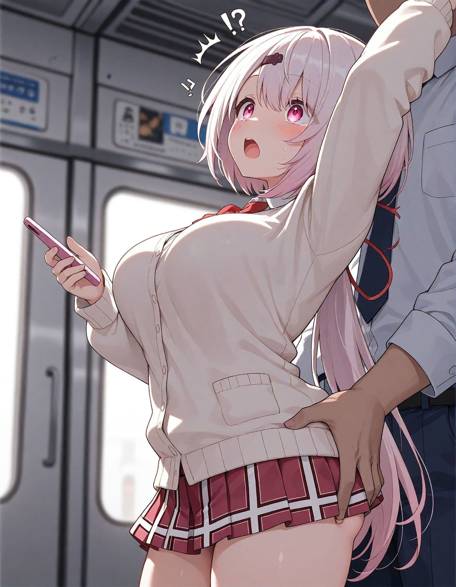 【動画付き】痴●電車 犯●れた少女 椎名●華編 サンプル3