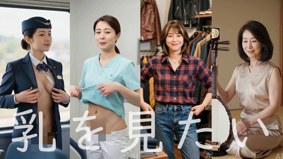 【約22分】『働く女性』美女達の服の内部を知る -AIで描く究極の美女達- サンプル5