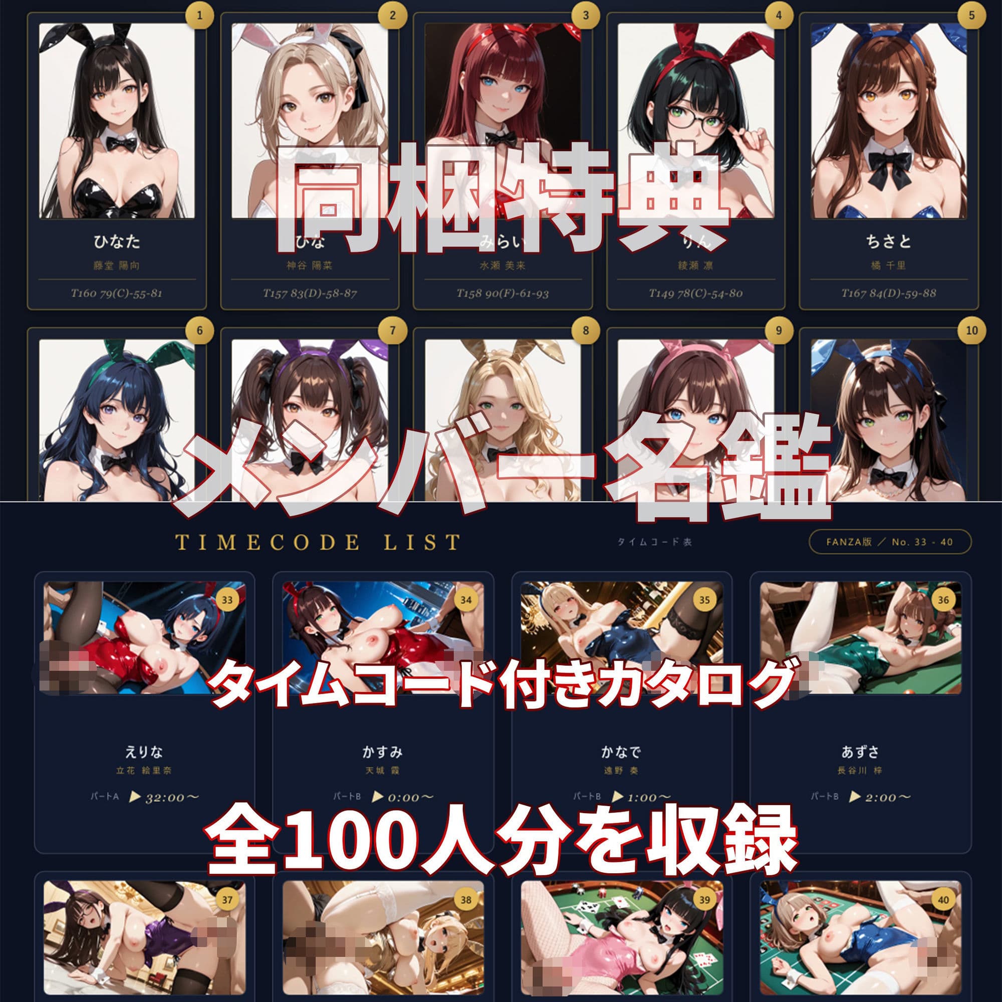 【4K高画質】バニーJKと中出しセックス 美少女だらけの連続絶頂生ハメ100連発 【100分】 サンプル6