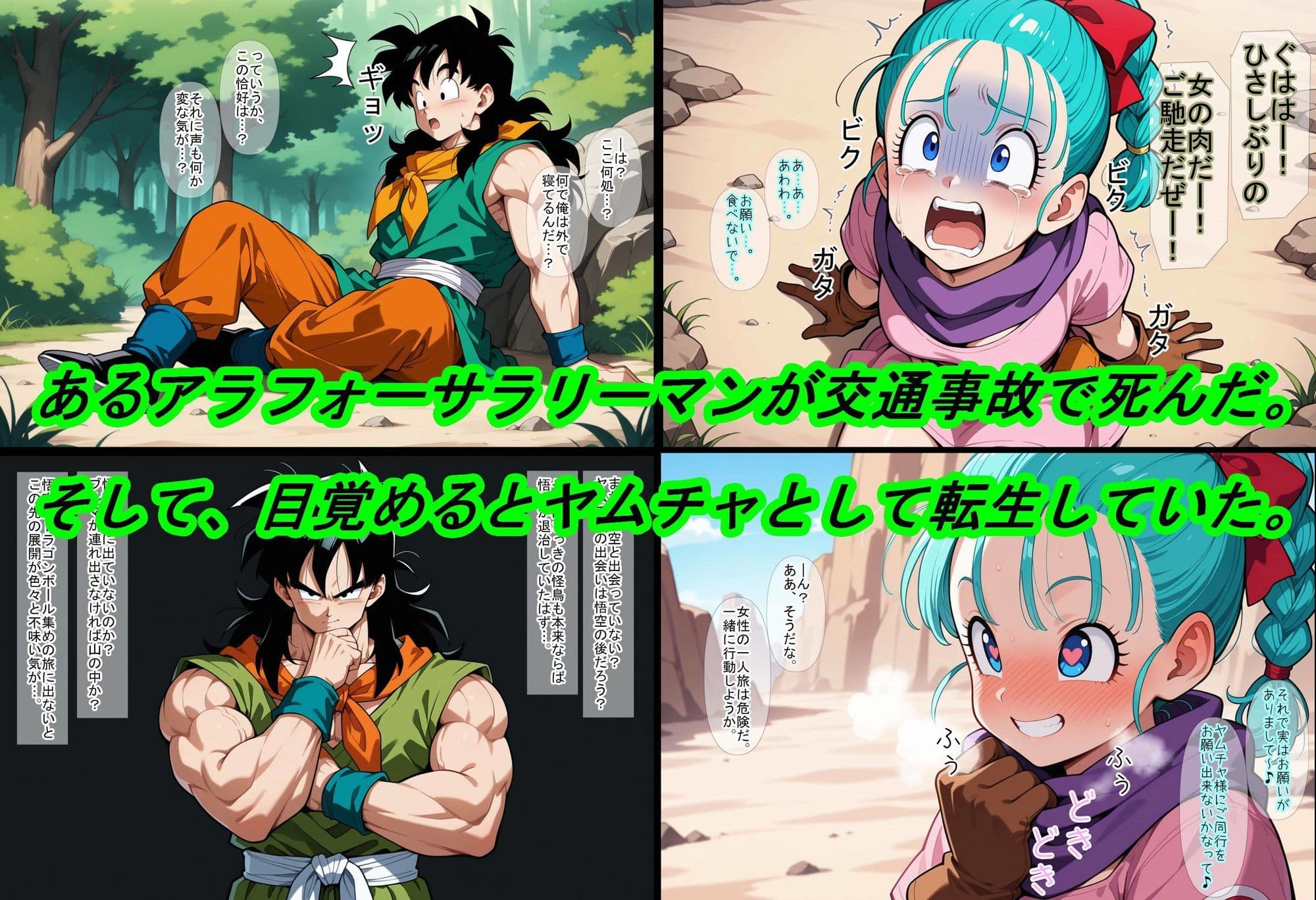 【ドラゴ〇ボール】ヤムチャ転生〜知識チートで最強ハーレム〜 サンプル1