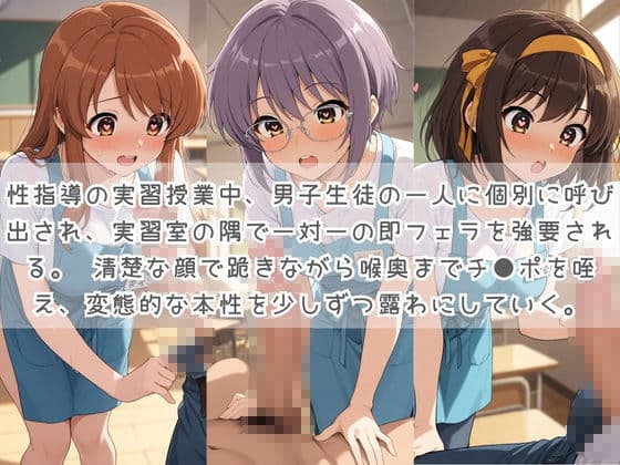 生徒たちの搾精パトロール係 〜先生を見つけたら即抜きサービス〜 涼〇ハルヒの憂鬱 サンプル2