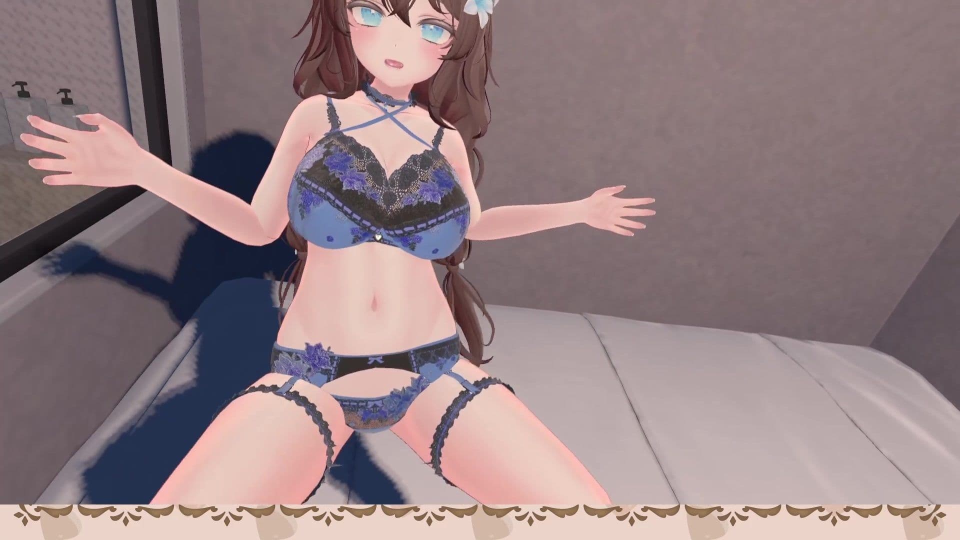 【フルトラChilloutVR】明日のお射精のために、おちんぽ1時間甘々責め！  井栗まろん サンプル2